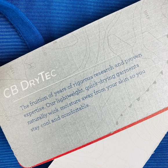 Cutter & Buck CB Dry Tec Womens Medium M Blue Polo Shirt Shell Rotella New - Picture 8 of 12